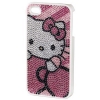 Футляр Hello Kitty для Apple iPhone 4/4S, пластик, розовый, стразы, Hello Kitty    [OhG] (H-107320)