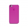 Чехол для iPhone4S (Overlay), полупрозрачный мягкий плаcтик - розовый (iLuv-iCC743PNK)