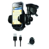 Комплект для Galaxy S (Wind Shield Mount Kit) крепление на лобовое стекло; авто з/у + micro-USB кабель (iLuv-iCC796BLK)