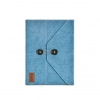 Чехол для iPad4/iPad3/iPad2 (Dungarees) внешняя джинсовая / внутренняя замшевая отделки и функция подставки, синий (iLuv-iCC837BLU)