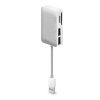 USB карт-ридер (CF, SD, MS) с 2 USB портами (iLuv-iCB718WHT)