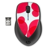 Мышь лазерная беспроводня HP Wireless Mouse x4000 бело-розовая  (H2F40AA), 3 кнопки, 2.4 Ггц (HP-H2F40AA)