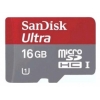 Флеш карта microSDHC 16Gb Class10 Sandisk SDSDQU-016G-U46A +adapter