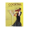 Блокнот RETRO COCTAIL, 112 листов, формат А5+, линейка, обложка текстиль, рисунок, LETTS, Великобритания (415 575100)
