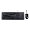 Комплект проводной (клавиатура + мышь оптическая),  ASUS, черная, 1000 dpi,  мышь USB, (90-XB1200KM00100) (A-P2000_BK)