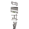 Кронштейн для ТВ, XL  (до 63"/160 см), VESA 800*400, до 90 кг, *****, motion (наклон), серебристый, Hama     [OxE] (H-83753)