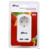 Зарядное устройство RITMIX RM-018W Сетевой USB-переходник с евророзеткой, 2 USB-разъема, евророзетка - 10 А, USB - 1 x 2100 мА или 2 x 1000 мА