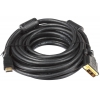 Кабель HDMI - DVI-D (19M -19M)  Telecom 2 фильтра,10м, с позолоченными контактами <CG480F-10M/CG481F-10M>