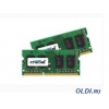 Память SO-DIMM DDR3 16Gb (pc-10600) 1333MHz Crucial, 2x8Gb, 1.35/1.5V <Retail> (CT2KIT102464BF1339)