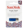 Внешний накопитель 8GB USB Drive <USB 2.0> SanDisk Cruzer Facet Blue (SDCZ55-008G-B35B)