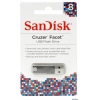 Внешний накопитель 8GB USB Drive <USB 2.0> SanDisk Cruzer Facet Silver (SDCZ55-008G-B35S)