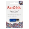 Внешний накопитель 32GB USB Drive <USB 2.0> SanDisk Cruzer Facet Blue (SDCZ55-032G-B35B)