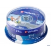 Диск Blu-Ray  VERBATIM BD-R  6x   25 GB  25 Шт  Cake box Printable  (43771) LTH
