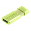 Флеш Диск Verbatim 16Gb PinStripe 49070 USB2.0 зеленый