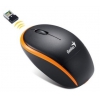 Мышь Genius Traveler 9000 черный/оранжевый оптическая (1200dpi) беспроводная USB для ноутбука (2but) (31030777104)