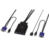Переключатель  данных USB KVM 1:2 , для одновременного соединения с двумя PC, поддержка Windows XP/Vista/7, Hama     [ObC] (H-53810)