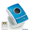Мышь Genius Presenter для презентаций, беспроводная, 1250 dpi, mini-ресивер, 5 кнопок, blue, Hanger