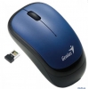 Мышь Genius Traveler 6000, беспроводная, оптическая, 1200 dpi, mini-ресивер, 3 кнопки, blue, Hanger