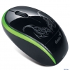 Мышь Genius Traveler 9000 беспроводная оптическая BlueEye, 1200 dpi, mini-ресивер, 3 кнопки, black-green (Tattoo Series), Hanger
