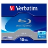 Blu-Ray Verbatim  25ГБ, 4x, 10шт., Slim Case, (43721), записываемый Blu-Ray диск (BD-R25S010/VER4)