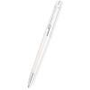 Шариковая ручка Cross Stylist с дымчатым хрусталиком на клипе, цвет: Oyster White > (AT0402-3)