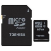 (SD-C16GJ(BL5A) Карта памяти Toshiba, стандарт microSDHC класс 4, 16 Gb с адаптером SD (SDMicro4-16GB/T-NEW)