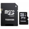 (SD-C32GJ(BL5A) Карта памяти Toshiba, стандарт microSDHC класс 4, 32 Gb с адаптером SD (SDMicro4-32GB/T-NEW)