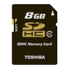 (SD-K08CL10(BL5) Карта памяти Toshiba, стандарт SDHC класс 10, 8 Gb (SD10-8GB/T-NEW)