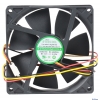 Вентилятор для корпуса  Evercool [EC9225M12SA], 92x92x25 mm, 2200 rpm, черный