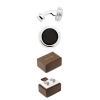 Запонки Cross Classic , цвет: Black/Rodium plated (AC218-2)