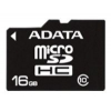 Флеш карта microSDHC 16Gb Class10 A-Data + adapter