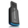Флеш Диск Transcend 8Gb Jetflash 360 TS8GJF360 USB2.0 черный/голубой