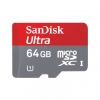 (SDSDQUA-064G-U46A) Карта памяти SanDisk Mobile Ultra ANDROID, стандарт microSDXC класс 10, 64Gb с адаптером SD (SDMicro10-64GB/SD-UA)