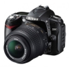 PhotoCamera Nikon D90 KIT black 12.3Mpix 18-55 II 3" 720p SD Комп-т с объективомLi-Ion  (VBA230KR12)
