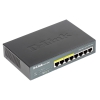 Коммутатор D-Link DGS-1008P/C1B/D1A Неуправляемый коммутатор с 8 портами 10/100/1000Base-T (4 порта с поддержкой PoE 802.3af/802.3at (30 Вт), PoE-бюдж (DGS-1008P/D1A)