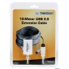 Кабель удлинитель активный(с усилителем) USB 2.0 AM/AF 12м Trendnet TU2-EX12