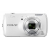 PhotoCamera Nikon CoolPix S800c white 16Mpix Zoom10x 3.5" 1080p 1700Mb SDHC BSI-CMOS IS TouLCD 0fr/s HDMI WiFi GPS EN-EL12  (VNA200E1)
