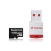 (TS4GUSDHC10-P3) Карта памяти Transcend, стандарт microSDHC класс 10, 4Gb + картридер RDP3 (SDMicro10-4GB/TR+P3)
