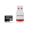 (TS8GUSDHC10-P3) Карта памяти Transcend, стандарт microSDHC класс 10, 8Gb + картридер RDP3 (SDMicro10-8GB/TR+P3)