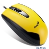 Мышь Genius DX-100, оптическая, 1200 dpi, 3 кнопки, USB, yellow, Color box