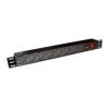 Блок распределения питания Lanmaster TWT-PDU19-10A8P-3.0 гор.размещ. 8xSchuko базовые 10A Schuko 3м