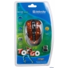 Мышь Defender  To-GO MS-585 Nano Disco Red 5кн+кл 1000/1600 (52586)