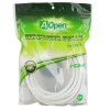 Кабель AOpen  HDMI 19M/M 1.4V+3D/Ethernet AOpen <ACG511W-5M> 5m, белый, позолоченные контакты