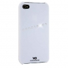 Чехол для iPhone 4/4S, WHITE DIAMONDS, iPhone4 Sash White, пластик, украшен кристаллами Swarovski, белый. (WD-1110SAS47)