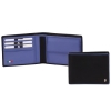 портмоне мужское , 13*10 см, натуральная кожа, черное с желтым (TS-931-092)
