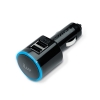 Автомобильное з/у для iPhone с двумя USB (1A + 1A), голубая подсветка (iLuv-iAD219BLK)