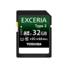 (SD-X32T2(BL7) Карта памяти Toshiba EXCERIA, стандарт SDHC класс 10 (UHS I) Type 2, 32 Gb (SD10-32GB/T-ET2)