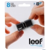 Внешний накопитель 8GB USB Drive <USB 2.0> Leef Fuse Black/Black Магнитный, водозащищенный, металлический корпус (LFFUS-008GKR)