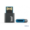 Внешний накопитель 16GB USB Drive <USB 2.0> Leef Fuse Black/Blue Магнитный, водозащищенный, металлический корпус (LFFUS-016GBR)