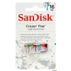 Внешний накопитель 16GB USB Drive <USB 2.0> SanDisk Cruzer Pop Paint White (SDCZ53A-016G-B35)